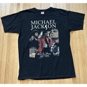 Vintage Michael Jackson In Loving Memory T-Shirt Rest In Peace Size Large